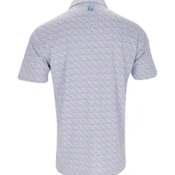 FootJoy Tour Logo Gamer Print Pique Shirt Polo Short Sleeve Golf Apparel