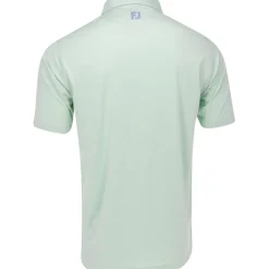 FootJoy TOUR LOGO Heather Lisle Lattice Print Shirt Polo Short Sleeve Golf Apparel