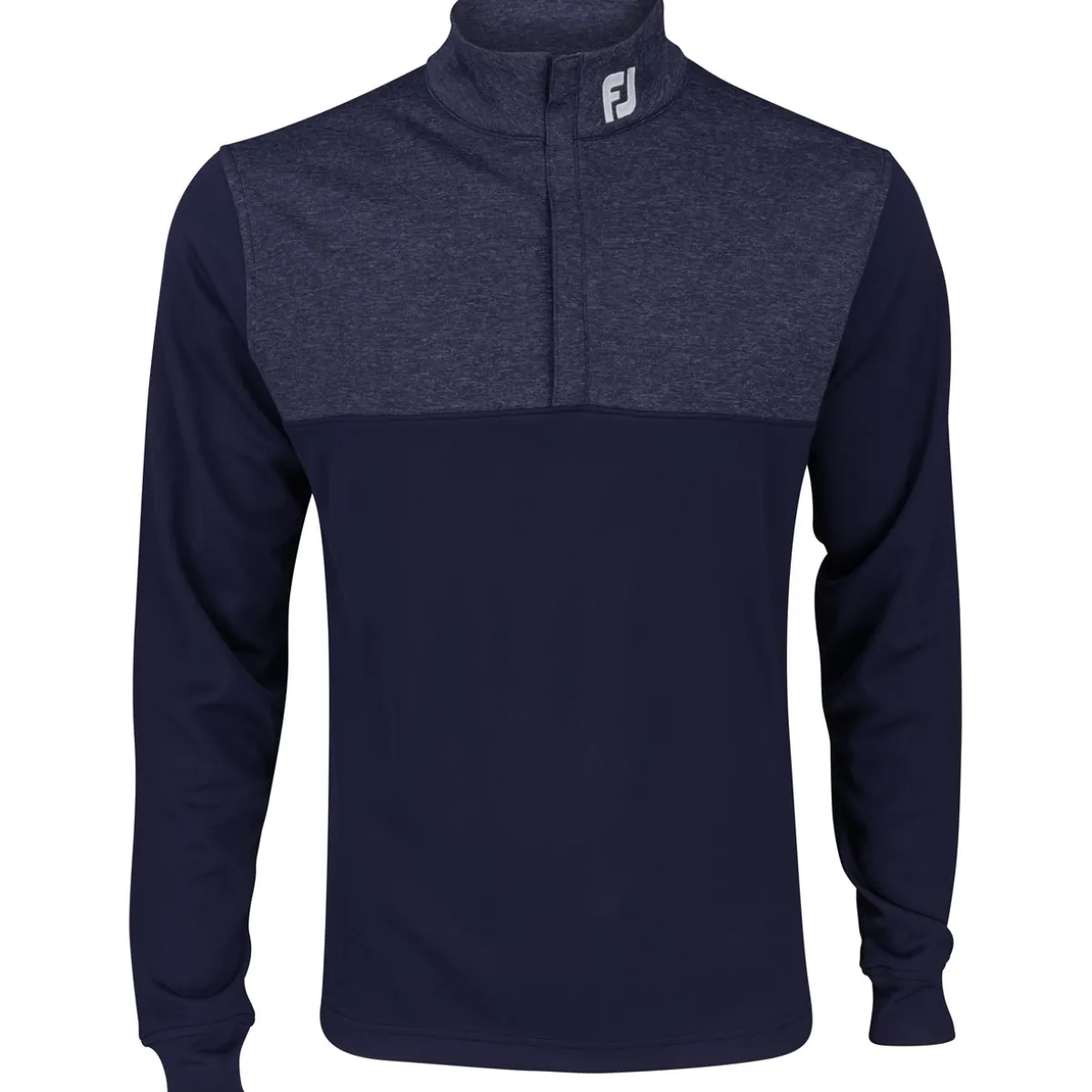 FootJoy Tour Logo Heather Yoke Half Zip Mid-Layer Previous Season Apparel Style Outerwear Pullover Golf Apparel