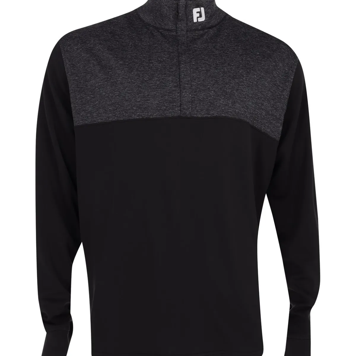 FootJoy Tour Logo Heather Yoke Half Zip Mid-Layer Previous Season Apparel Style Outerwear Pullover Golf Apparel