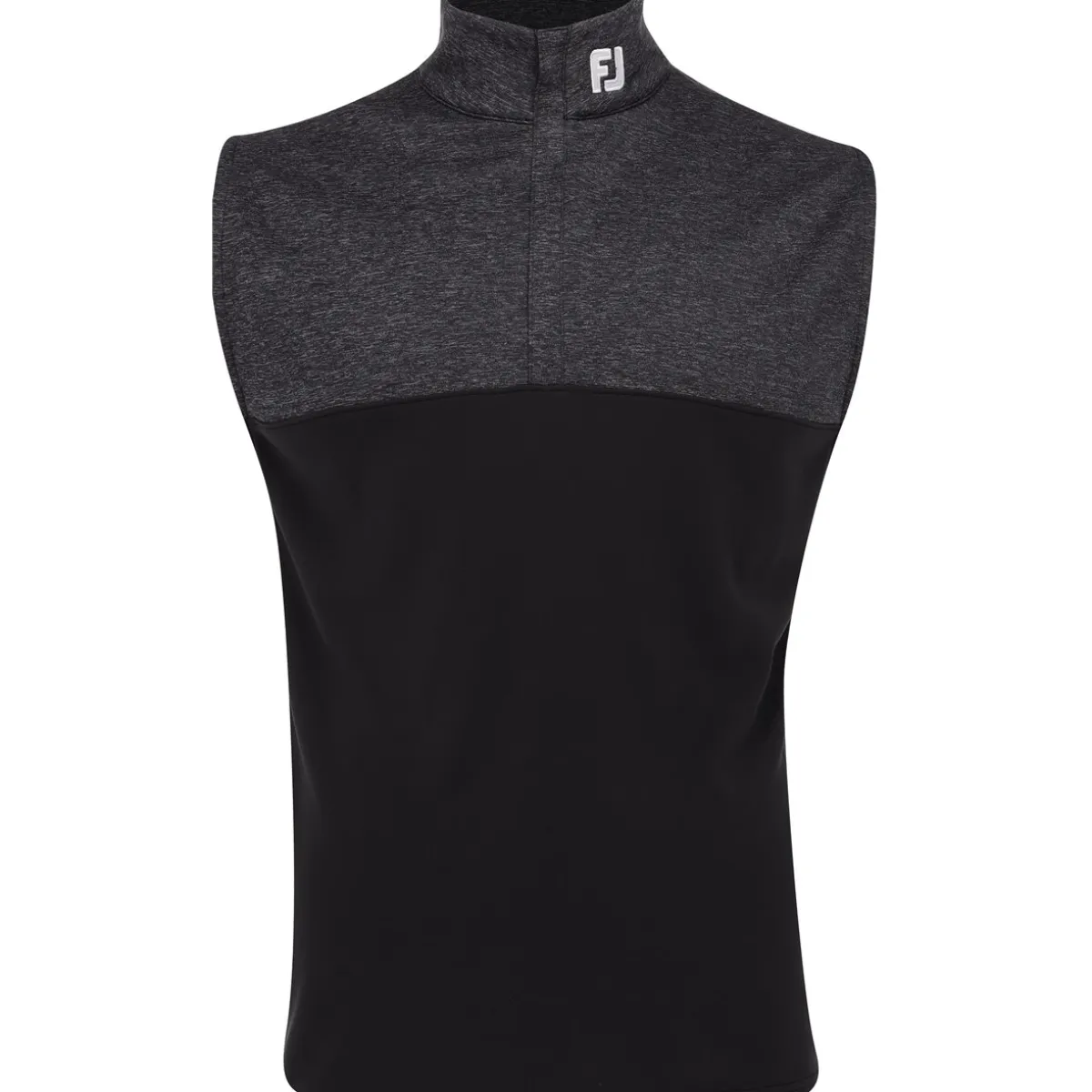 FootJoy Tour Logo Heather Yoke Half-Zip Previous Season Apparel Style Outerwear Vest Golf Apparel