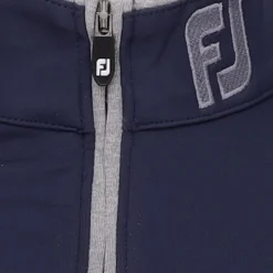 FootJoy Tour Logo Lightweight Solid Midlayer w/ trim Outerwear Pullover Golf Apparel