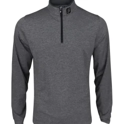 FootJoy Tour Logo Lightweight Solid Midlayer w/ trim Outerwear Pullover Golf Apparel
