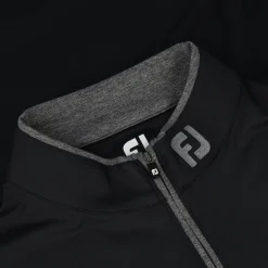 FootJoy Tour Logo Lightweight Solid Midlayer w/ trim Outerwear Pullover Golf Apparel
