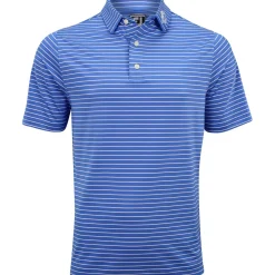 FootJoy Tour Logo ProDry Performance Classic Stripe Shirt Polo Short Sleeve Golf Apparel
