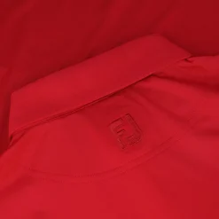 FootJoy Tour Logo ProDry Performance Solid Lisle Set On Placket Self Collar Shirt Polo Short Sleeve Golf Apparel