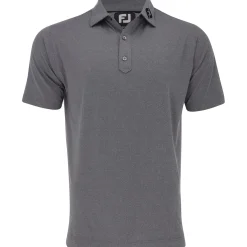 FootJoy Tour Logo ProDry Performance Solid Lisle Set On Placket Self Collar Shirt Polo Short Sleeve Golf Apparel