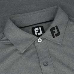 FootJoy Tour Logo ProDry Performance Solid Lisle Set On Placket Self Collar Shirt Polo Short Sleeve Golf Apparel