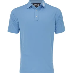 FootJoy Tour Logo ProDry Performance Solid Lisle Set On Placket Self Collar Shirt Polo Short Sleeve Golf Apparel