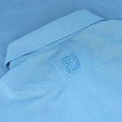 FootJoy Tour Logo ProDry Performance Solid Lisle Set On Placket Self Collar Shirt Polo Short Sleeve Golf Apparel