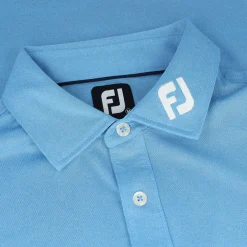 FootJoy Tour Logo ProDry Performance Solid Lisle Set On Placket Self Collar Shirt Polo Short Sleeve Golf Apparel