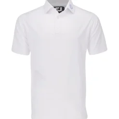 FootJoy Tour Logo ProDry Performance Solid Lisle Set On Placket Self Collar Shirt Polo Short Sleeve Golf Apparel