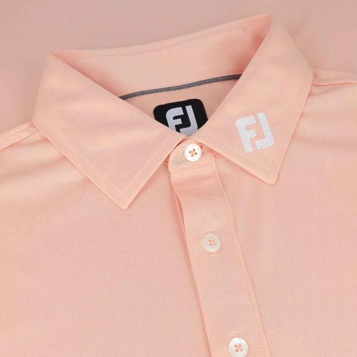 FootJoy TOUR LOGO Solid Lisle Set on placket Shirt Polo Short Sleeve Golf Apparel