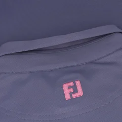 FootJoy TOUR LOGO Solid Pique W/ Floral Trim Previous Season Apparel Style Shirt Polo Short Sleeve Golf Apparel