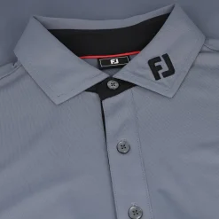 FootJoy TOUR LOGO Solid Pique with Trim Shirt Polo Short Sleeve Golf Apparel