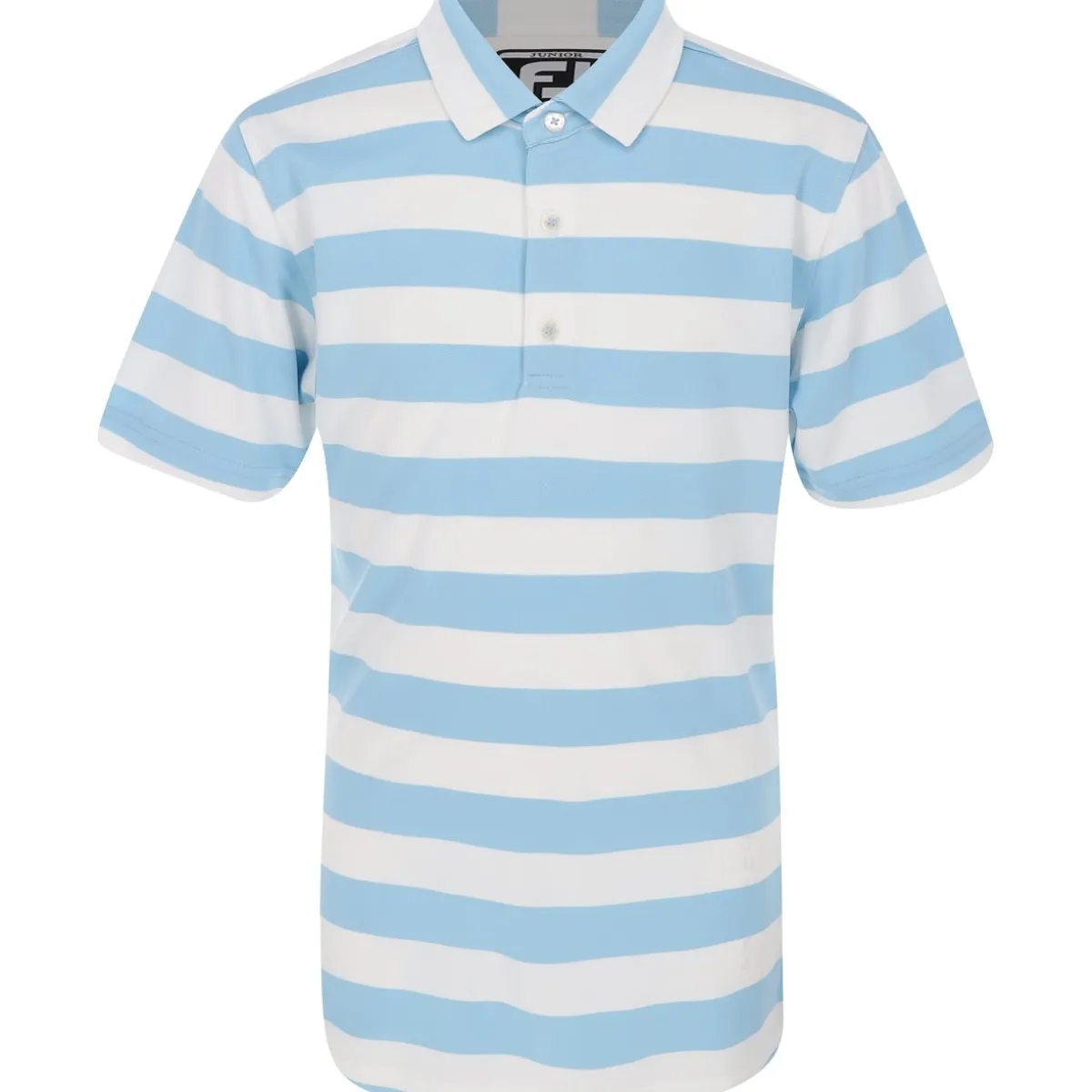 FootJoy Youth Rugby Stripe Pique Previous Season Apparel Style Shirt Polo Short Sleeve Golf Apparel