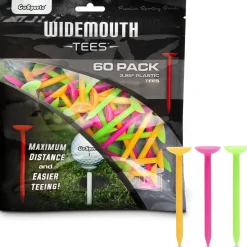 Go Sports 3 1/4" Widemouth 60 Pack Golf Tees