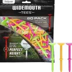 Go Sports 3 1/4" Widemouth Stepped 60 Pack Golf Tees
