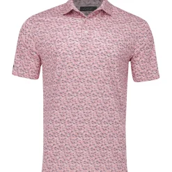 Greg Norman Foliage ML75 Stretch Polo Shirt Polo Short Sleeve Golf Apparel