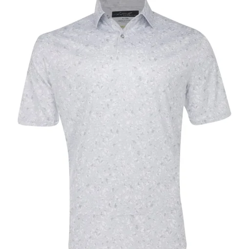 Greg Norman Marble Shark ML75 Polo Shirt Polo Short Sleeve Golf Apparel