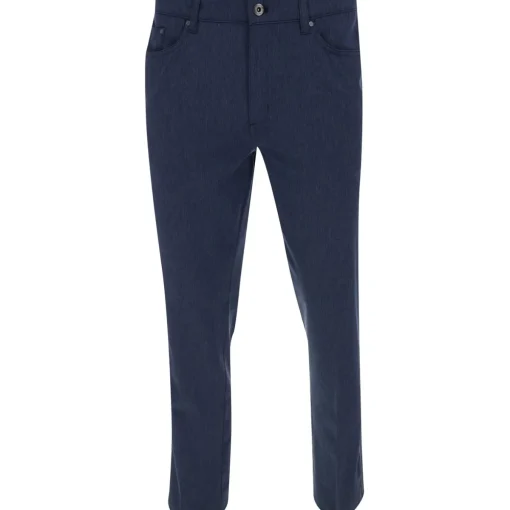 Greg Norman MICROLUX 5 Pocket Heathered Pants Flat Front Golf Apparel