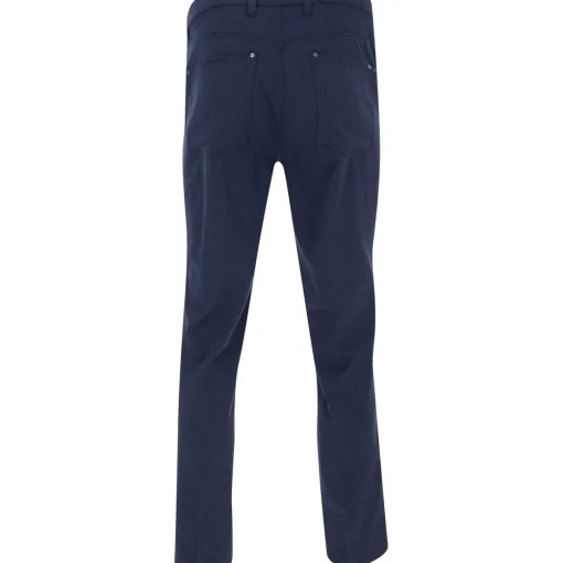 Greg Norman MICROLUX 5 Pocket Heathered Pants Flat Front Golf Apparel