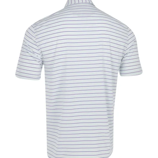 Greg Norman ML75 STRETCH Days Off Stripe Shirt Polo Short Sleeve Golf Apparel