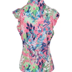 Greg Norman Rosa ML75 Stretch Sleeveless Shirt Polo Short Sleeve Golf Apparel