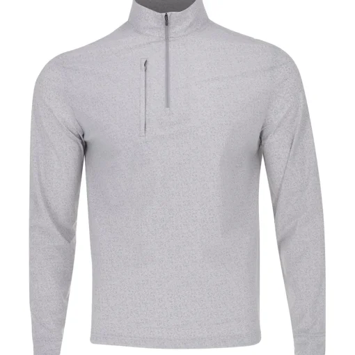 Greg Norman Weatherknit Boomerang Stretch 1/4 Zip Outerwear Pullover Golf Apparel