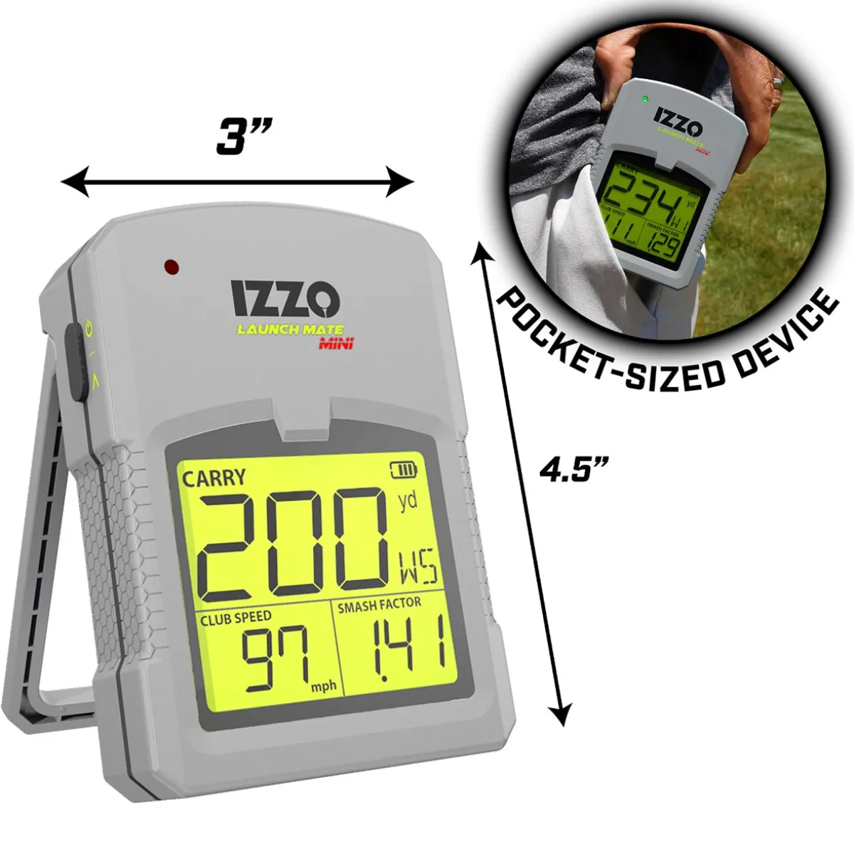 Izzo Launch Mate Mini Launch Monitor Swing Trainers Analyzers