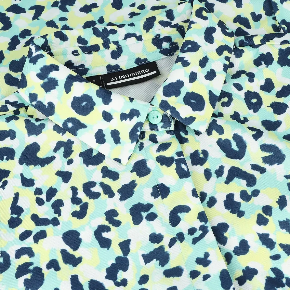 J. Lindeberg Dena Print Sleeveless Shirt Polo Short Sleeve Golf Apparel