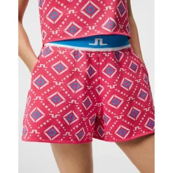 J. Lindeberg Flare Knitted Shorts Flat Front Golf Apparel