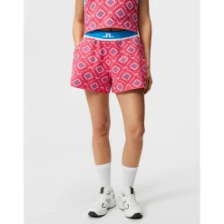 J. Lindeberg Flare Knitted Shorts Flat Front Golf Apparel