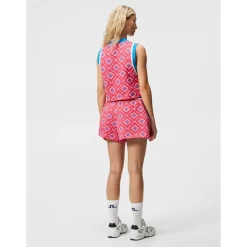 J. Lindeberg Flare Knitted Shorts Flat Front Golf Apparel