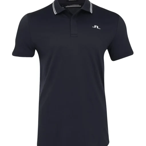 J. Lindeberg Loke Smooth Pique Shirt Polo Short Sleeve Golf Apparel