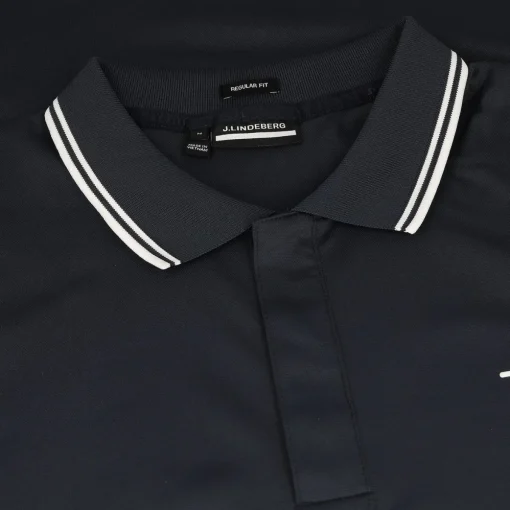 J. Lindeberg Loke Smooth Pique Shirt Polo Short Sleeve Golf Apparel