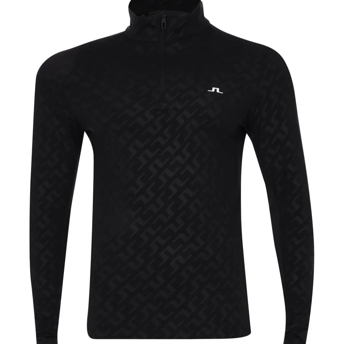 J. Lindeberg Luke Deboss Mid Layer AW '24 Outerwear 1/4 Zip Golf Apparel