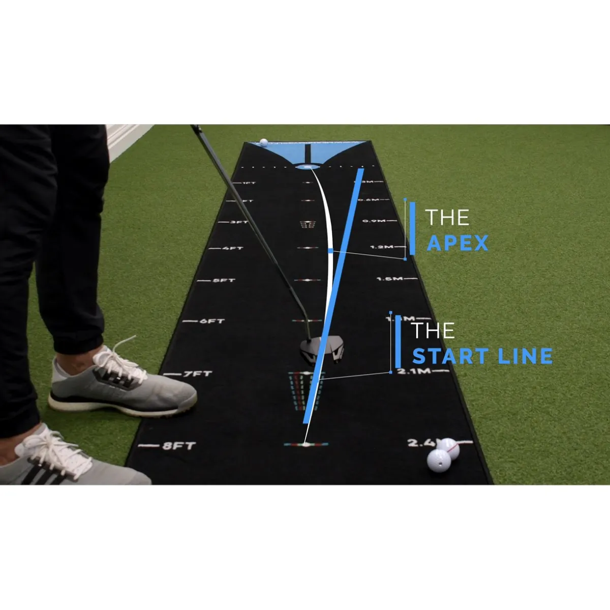 Me and My Golf Breaking Ball Putting Mat (7.5ft) Putting Aids