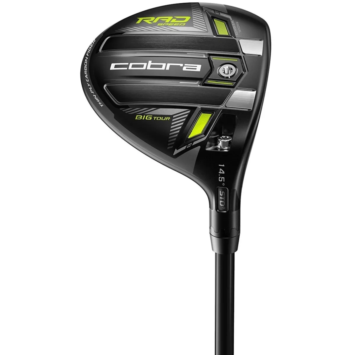 New and Used Cobra RADSpeed Big Tour Black/Turbo Yellow Fairway Wood Golf Clubs