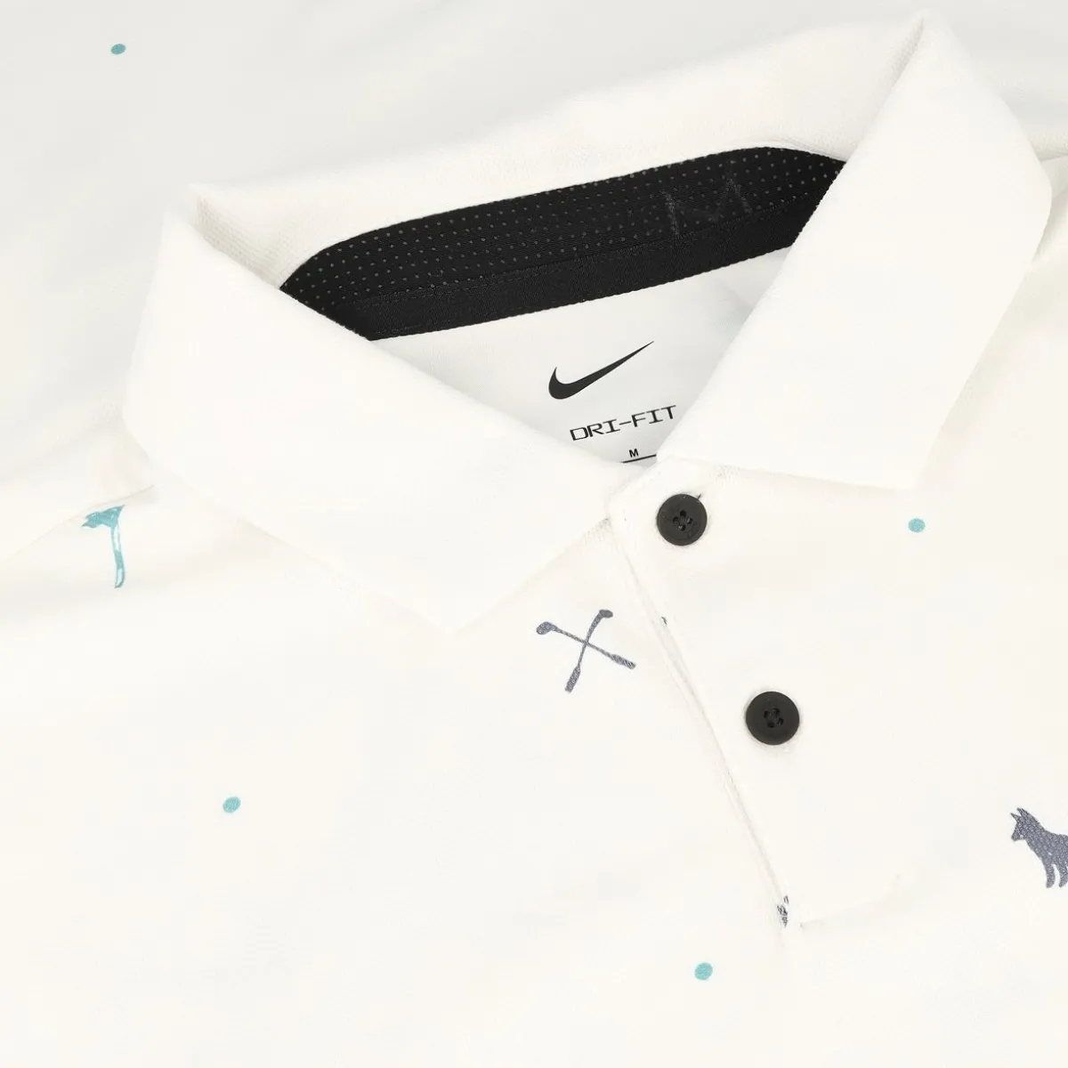 Nike DF Tour Icon Print Shirt Polo Short Sleeve Golf Apparel