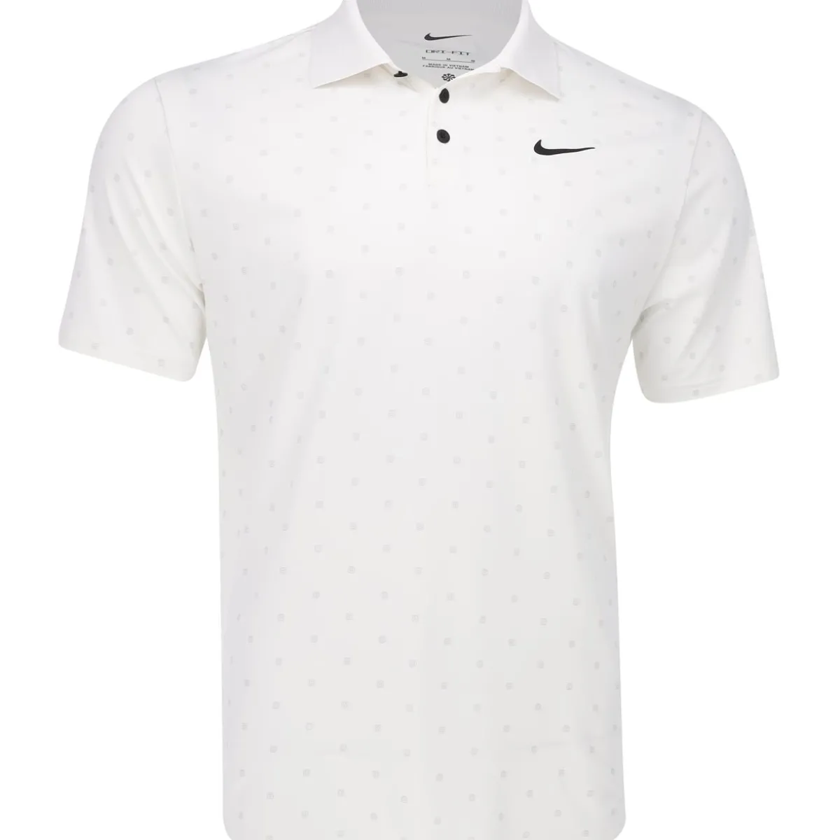 Nike DF Tour Print Shirt Polo Short Sleeve Golf Apparel