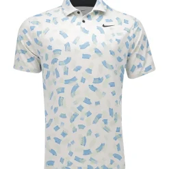 Nike DriFit Tour Micro Print Shirt Polo Short Sleeve Golf Apparel