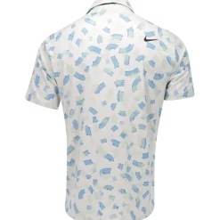 Nike DriFit Tour Micro Print Shirt Polo Short Sleeve Golf Apparel