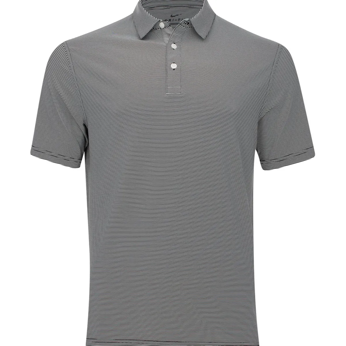 Nike Player Control Stripe Shirt Polo Short Sleeve Golf Apparel