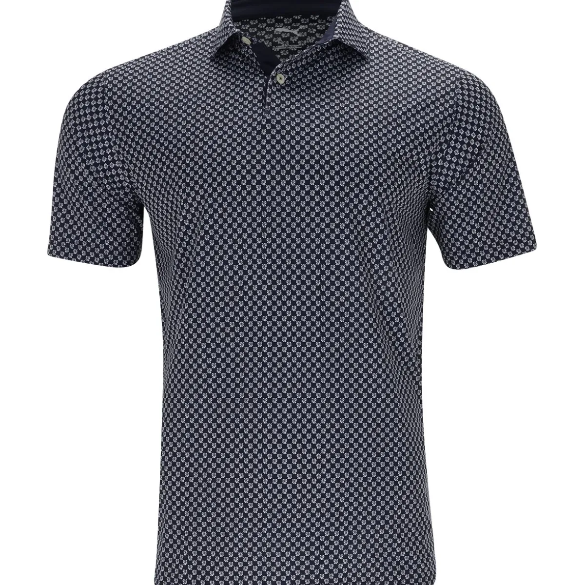 Puma MATTR Micro Floral Shirt Polo Short Sleeve Golf Apparel