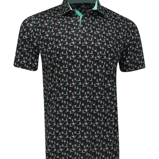 Puma Mattr Paradise Shirt Polo Short Sleeve Golf Apparel