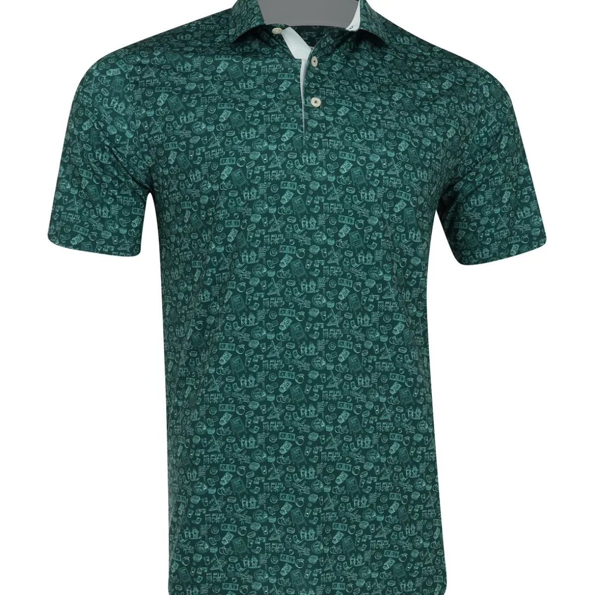 Puma MATTR Peach Stand Shirt Polo Short Sleeve Golf Apparel