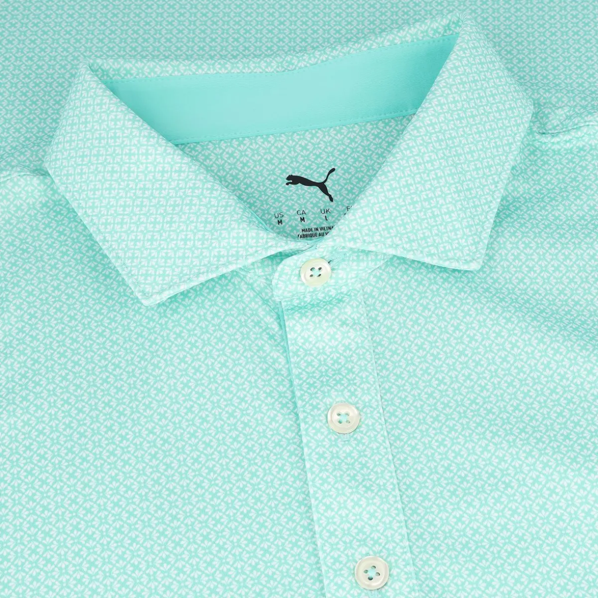 Puma MATTR Tile Shirt Polo Short Sleeve Golf Apparel