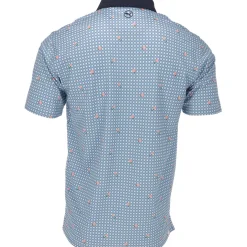 Puma Pique Gingham Shirt Polo Short Sleeve Golf Apparel