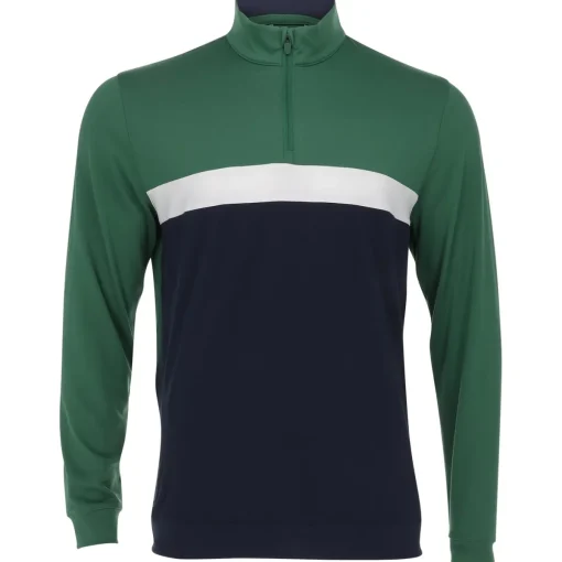 Puma Pure ColorBlock 1/4 Zip Outerwear Pullover Golf Apparel